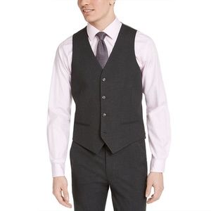 Slim Fit Stretch Suit Vest Charcoal Gray Men's Size Large NWT